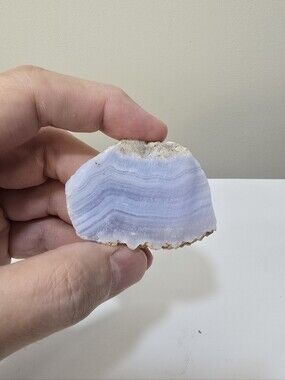 Blue Lace Agate Crystal Slab #E